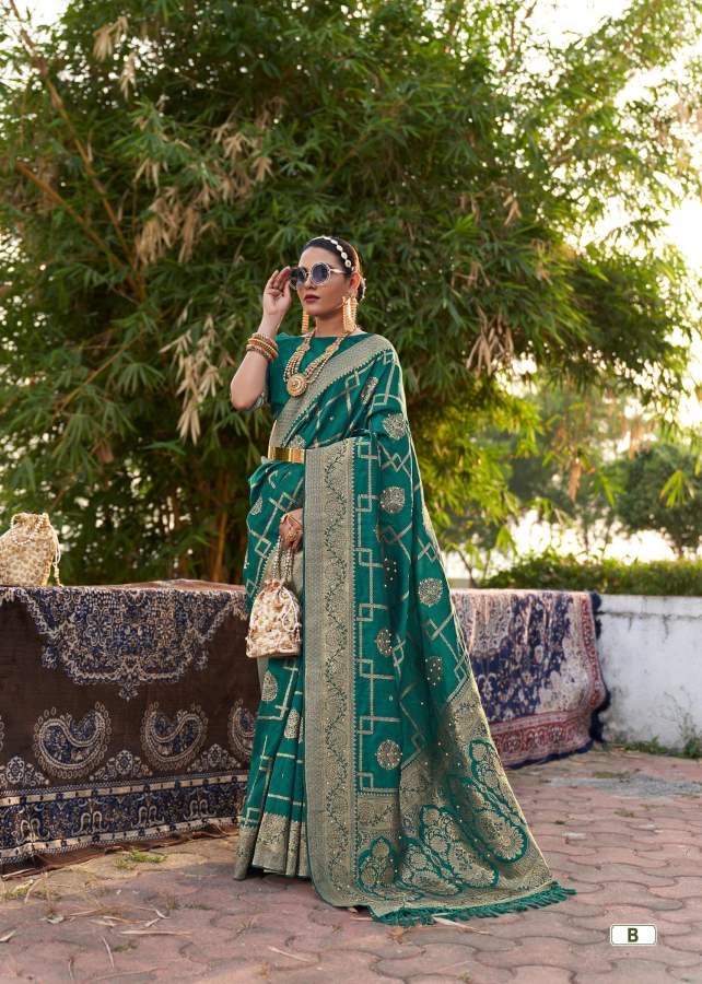 Shangrila Gulmohar Silk 6 Heavy Silk Designer Festive Wear Saree Collection